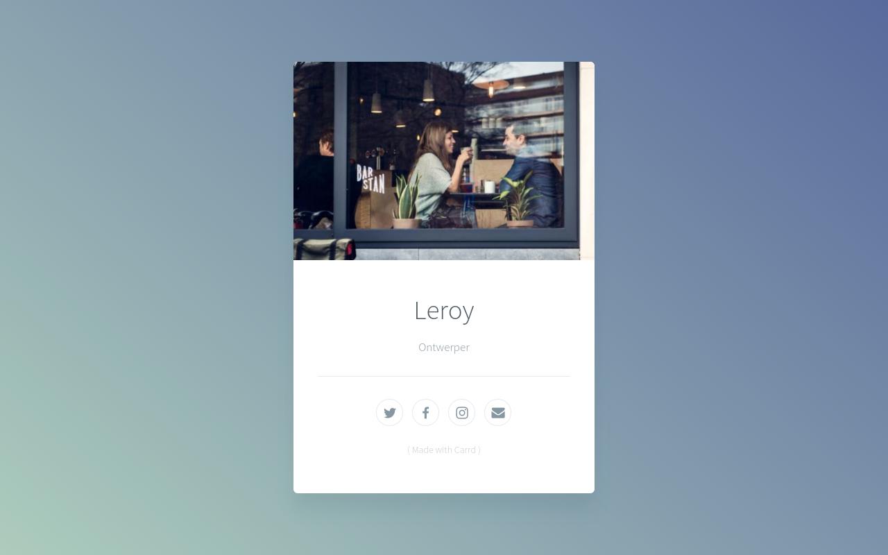 Carrd profile picture for @leroy